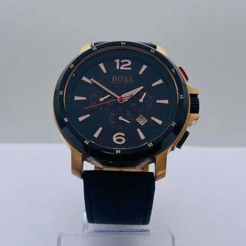 Men's Watches LUXURY HUGO BOSS ROSE GOLD MENS CHRONO DRESS WATCH! was sold for R1,120.00 on 28